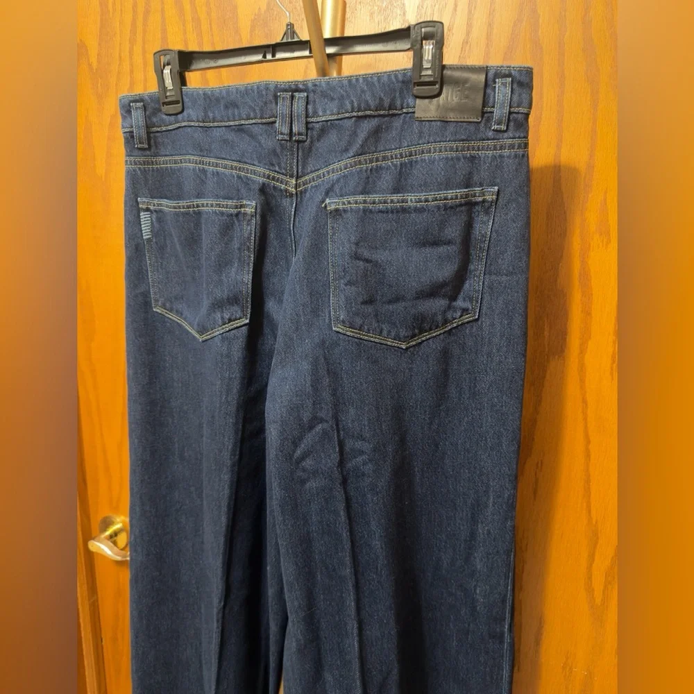 Paige Wide-Leg Jeans Portia Michiru double waistband, high rise, size 32 New! - Picture 9 of 16